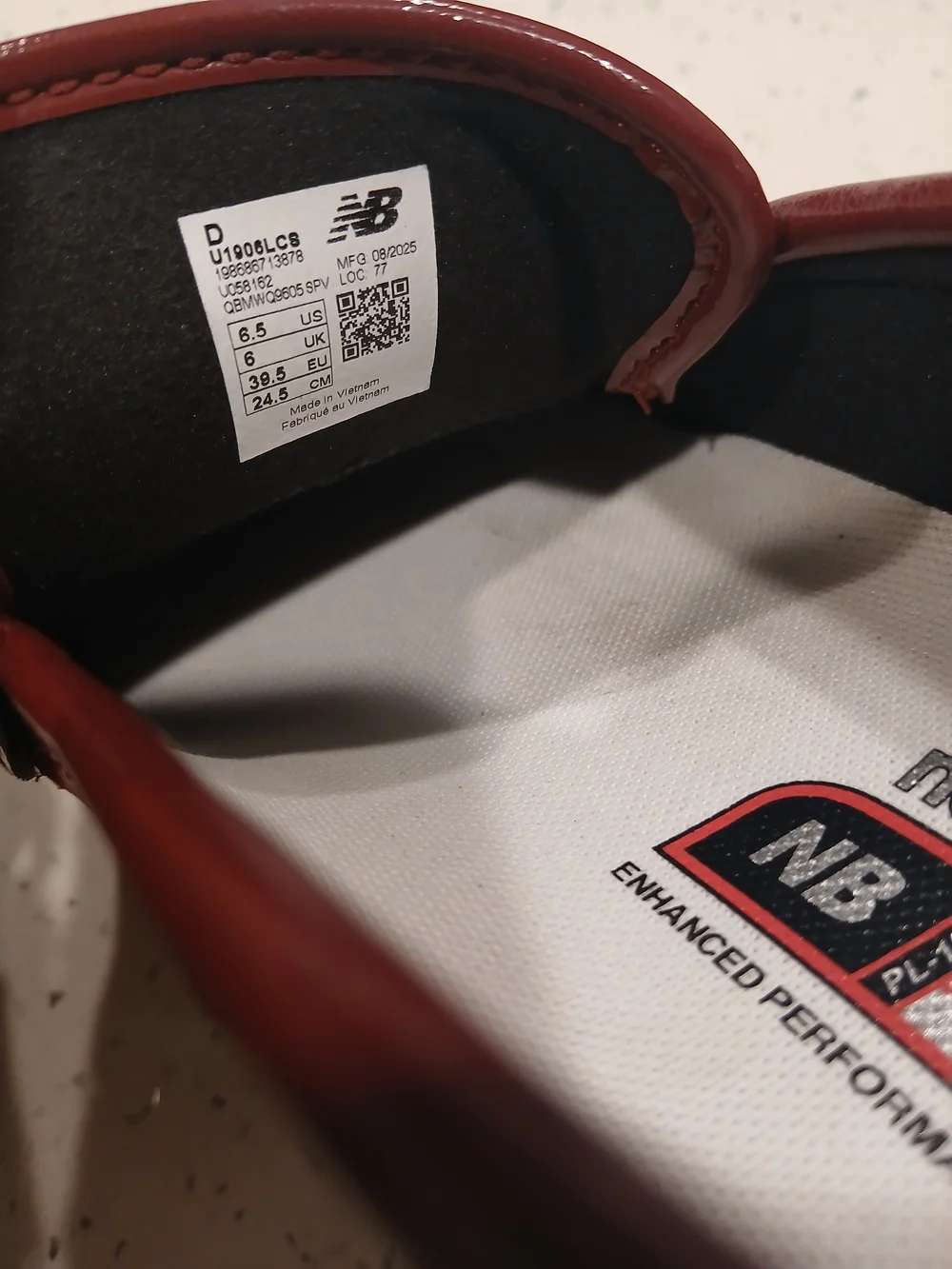 New Balance shiny patent